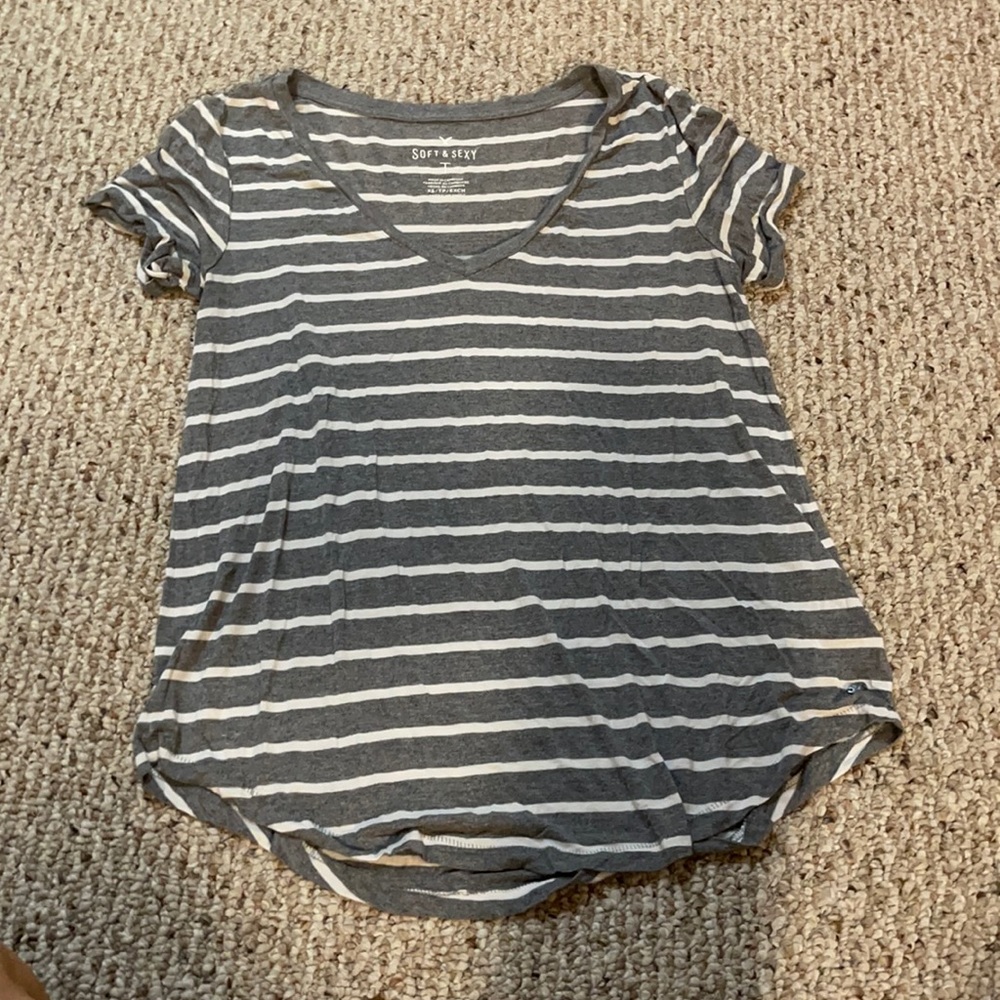 American eagle stripe soft and sexy top